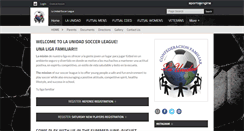 Desktop Screenshot of launidadsoccer.com